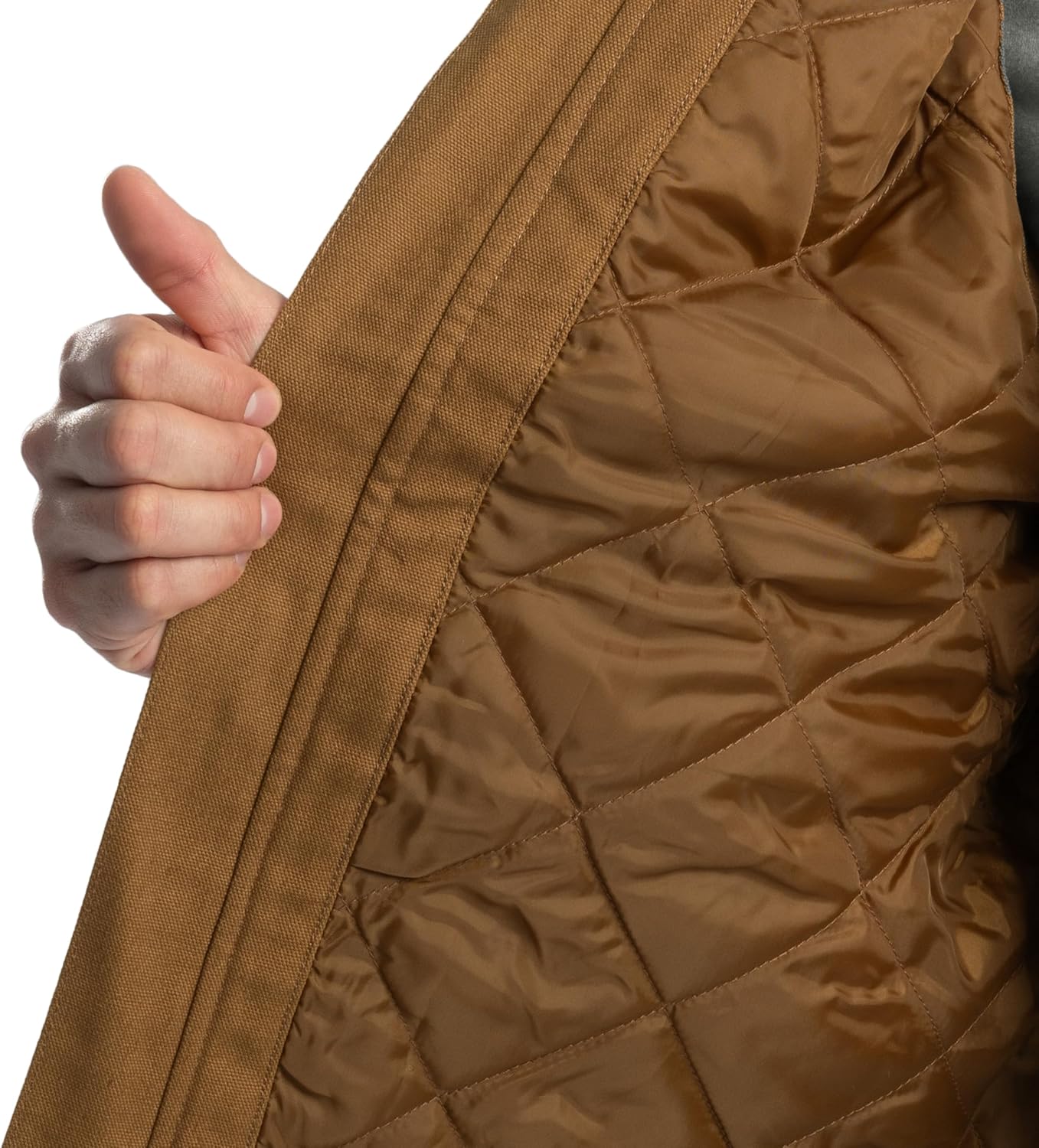 Wrangler Men's Quilted Lined Vest With Hood