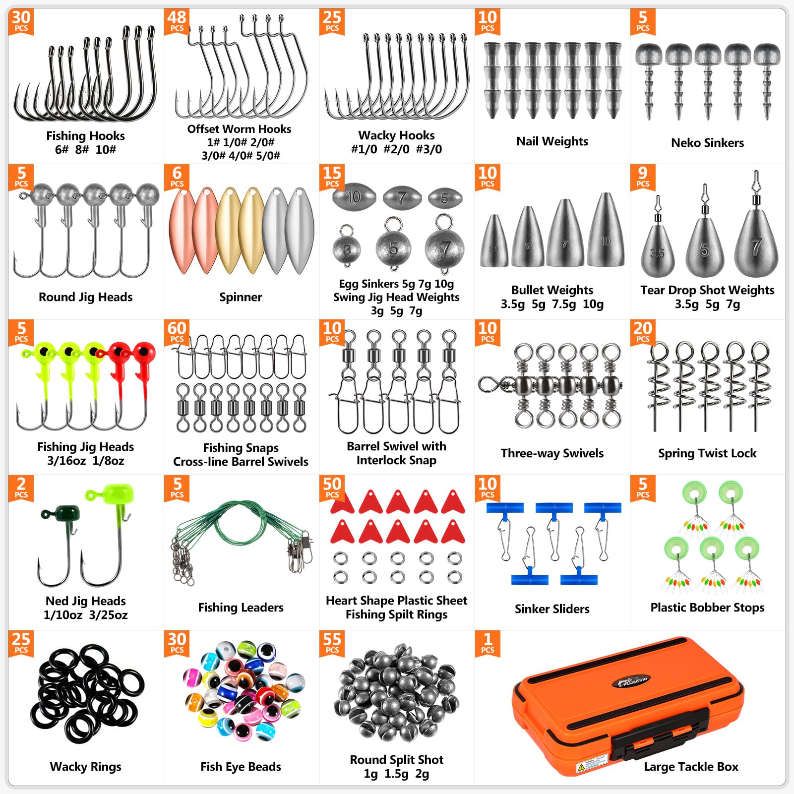 PLUSINNO 449PCS Fishing Tackle Kit - FREE SHIPPING -6
