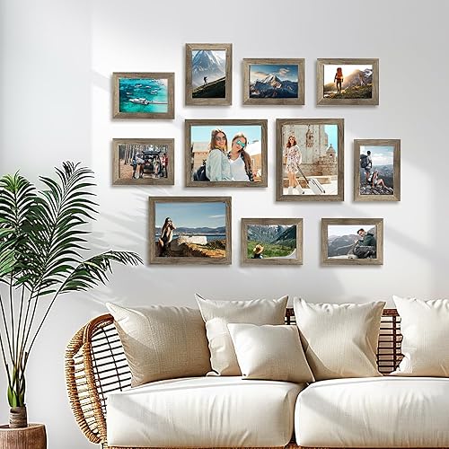 Miniatura 10 de Muzilife - 11, 12 portaretratos para collage, marcos para fotos para exhibición y decoración de la pared para el comedor, el dormitorio y la sala de