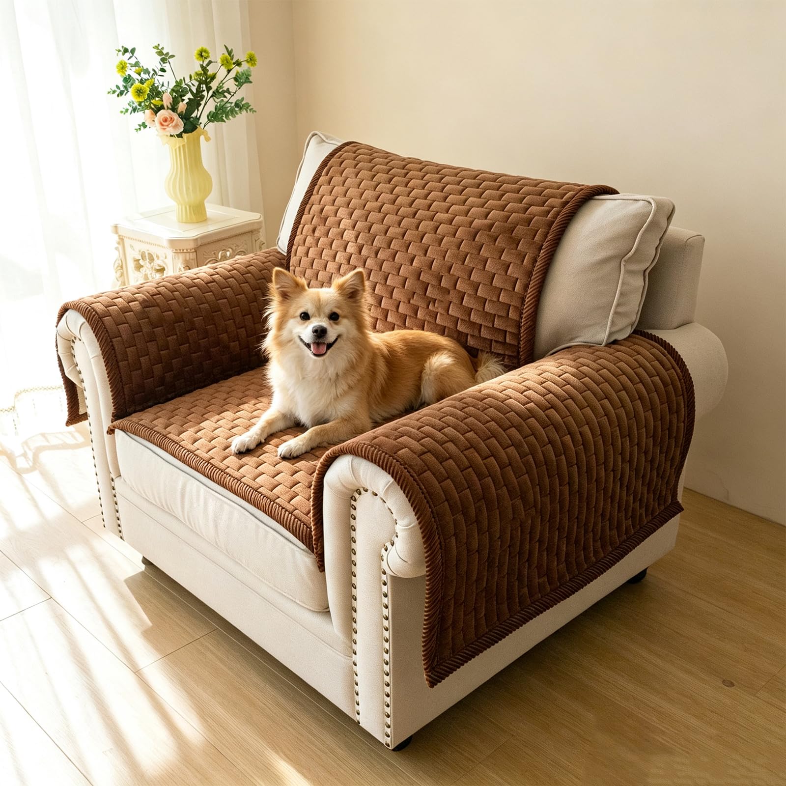 PJLZJFBY Couch Covers for Dogs Washable, Non Slip Dog Couch Cover Protector