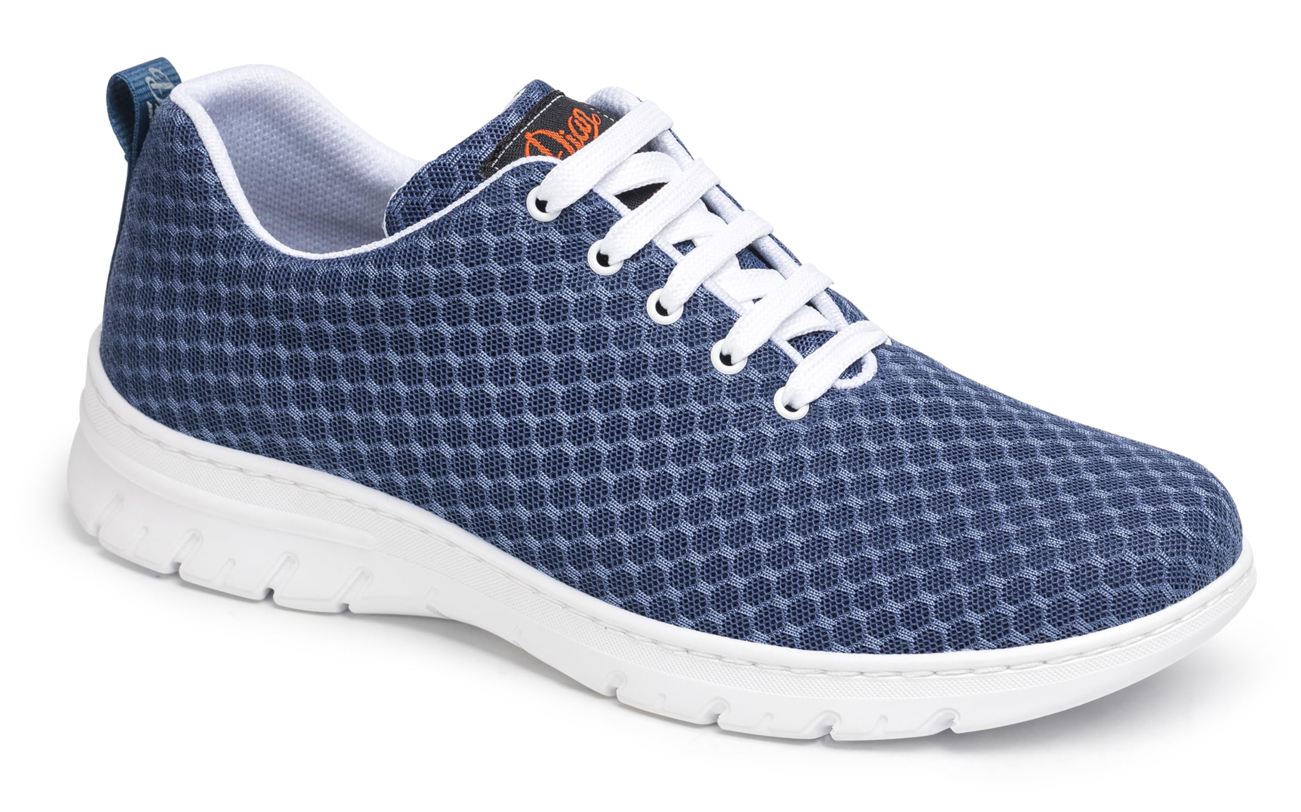 Dian Sneakersy robocze – ultralekkie, antybakteryjne, antypoślizgowe trenażer bezpieczeństwa, idealne dla szpitalów, pracowników zdrowia, kuchni i sprzątania, Calpe Blau 41