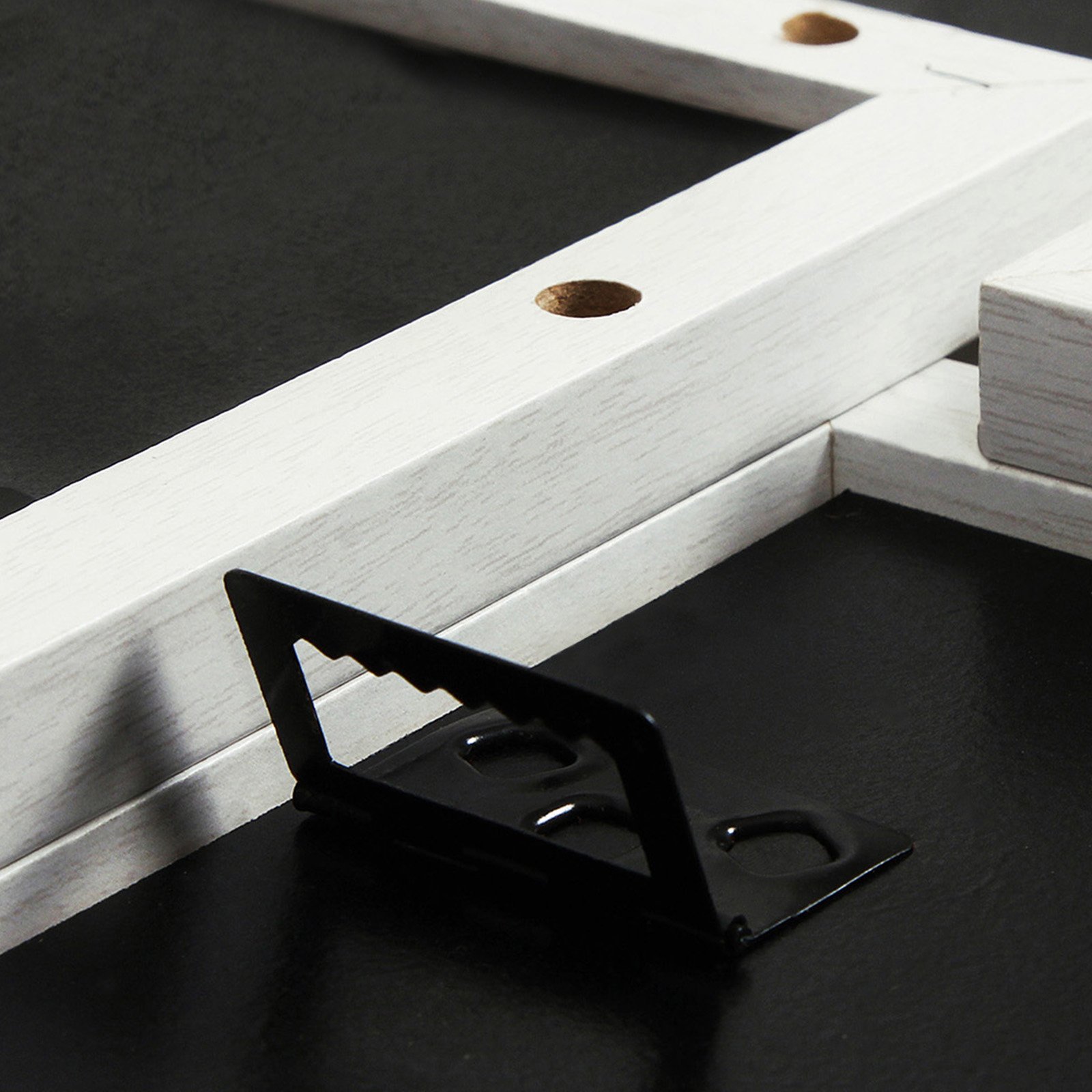 SONGMICS RPF22W Ramka na zdjęcia, kolaż na 12 zdjęć po 10 x 15 cm, z płyty MDF, wymagany montaż, Boże Narodzenie, biała, z rysunkiem słojów drewna