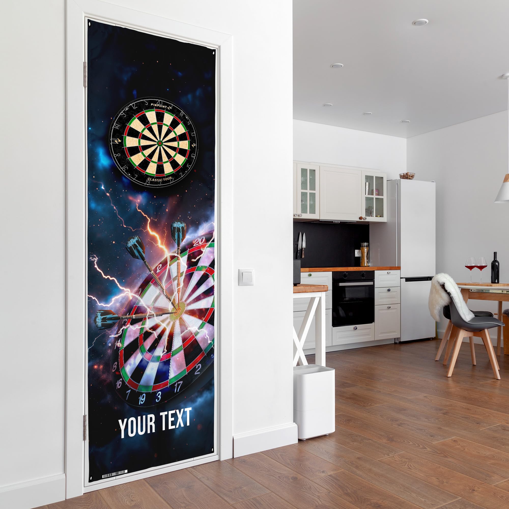 Cosmic Space - Personalised Darts Wall/Door Banner - 193cm x 68cm