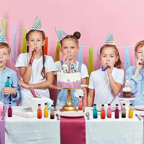 Miniatura 5 de 208 mini botellas de licor de plástico de 1.7 onzas, botella de alcohol vacía con tapa de rosca negra, recipiente pequeño para salsa picante de vino