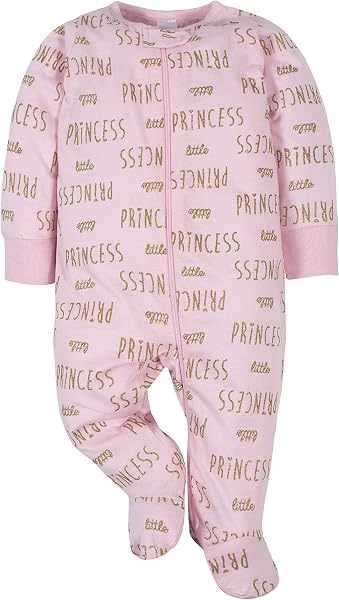 Gerber Baby Girls 4 Pack Sleep 'N Play Footie Baby and Toddler Sleepers - 2