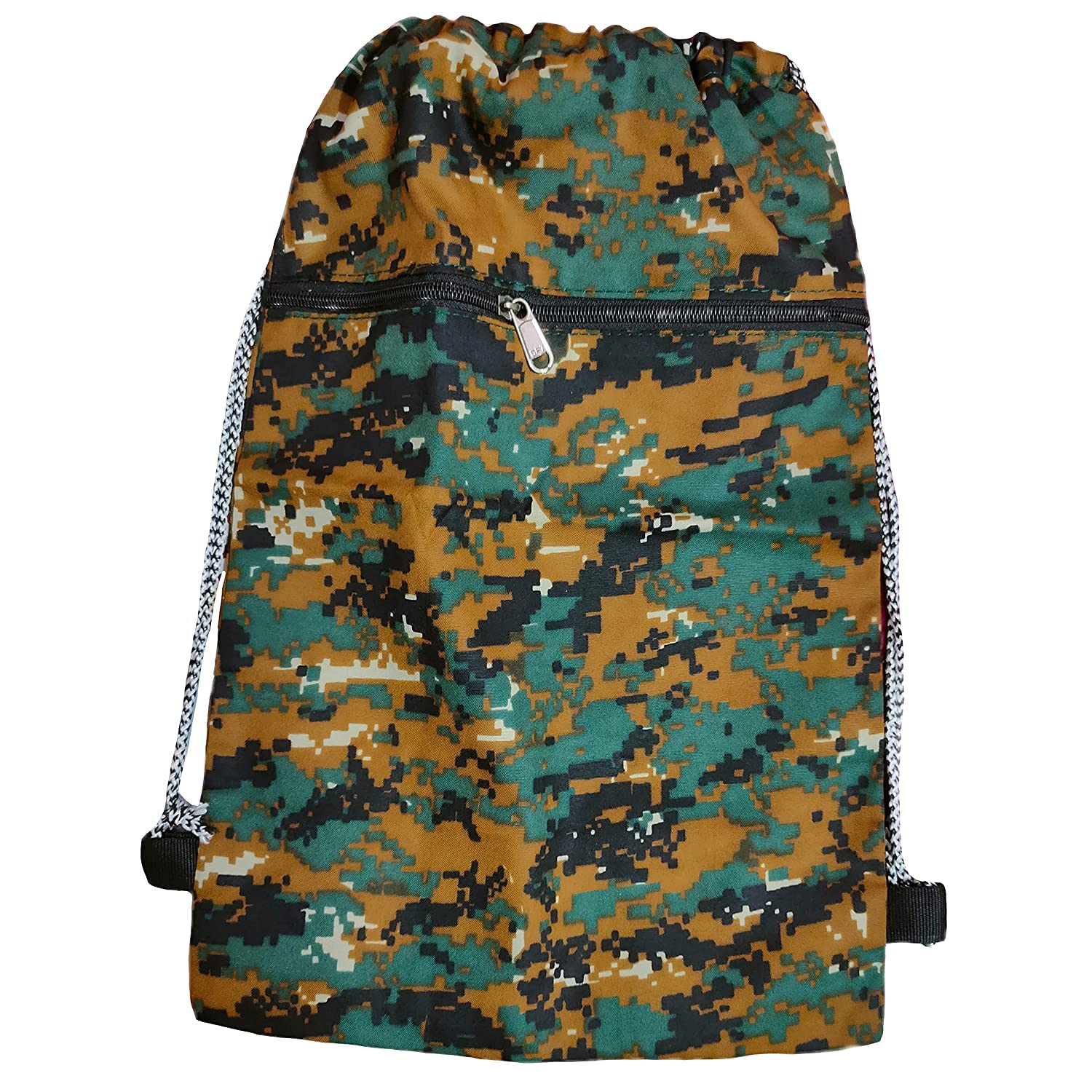 Unisex Drawstring Backpack Camouflage Army Military Dori Bag, Indian Sports, Gym, Running, Bag with Zip for Man & Women.-image-7