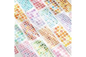 24-Sheet Pastel Dot Stickers: The Ultimate Adhesive Decoration Solution