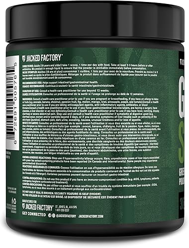 Miniatura 3 de Jacked Factory Green Surge Green Superfood Suplemento en polvo  Bebida verde apta para keto con espirulina, trigo y hierba de cebada  Extracto de té