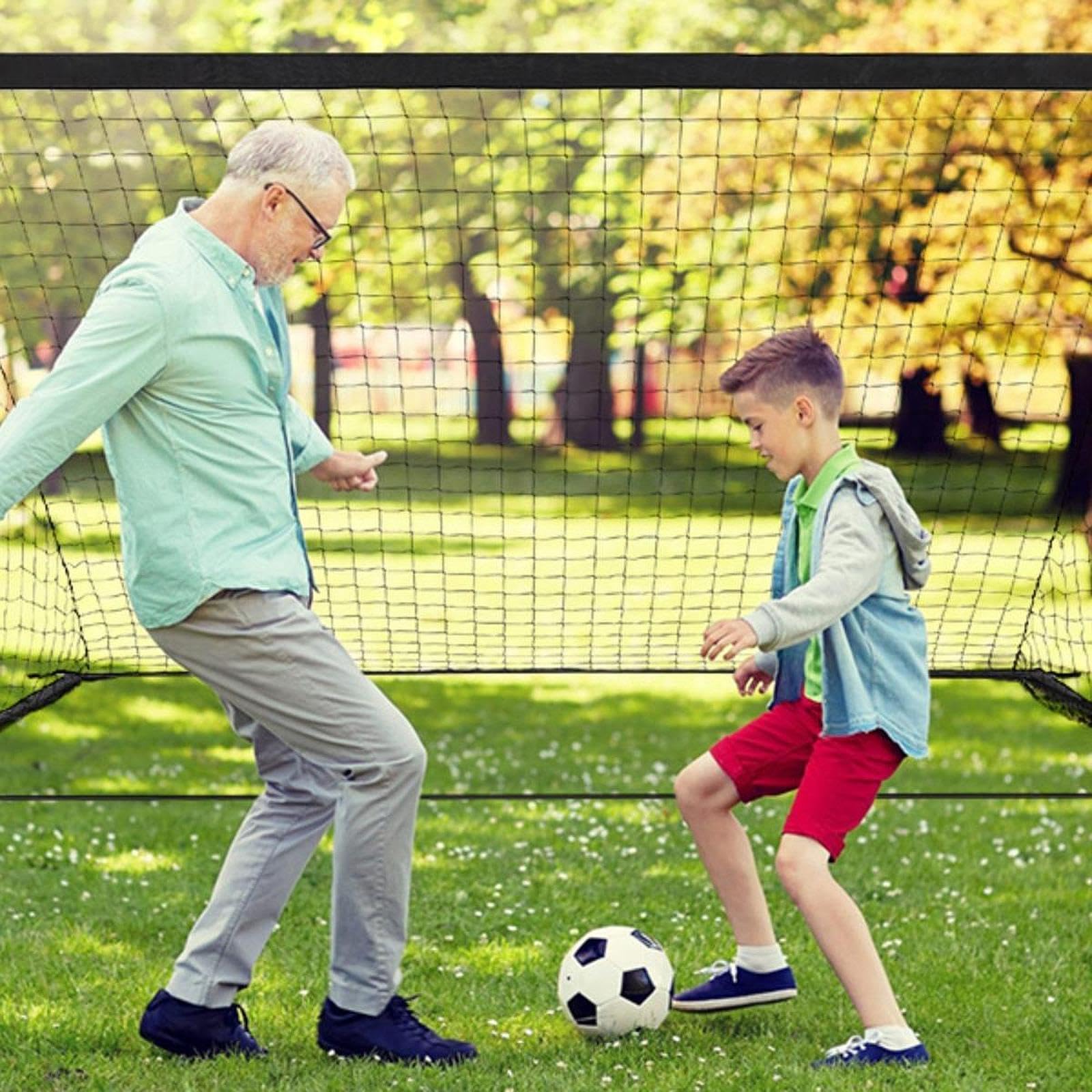 Soccer Goal Net Sports Squad Practice Football Gate for Backyard Lawn | Sporting Goods | Team Sports | Soccer | Goals & Nets-picture-25
