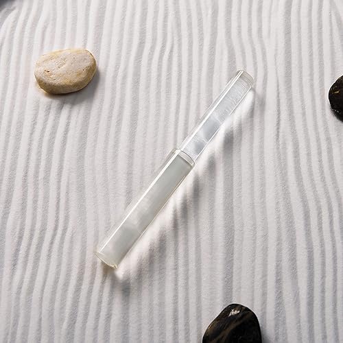 Vista 79 de TOPFUND Pirámide cantante de cristal de 8 pulgadas con funda de transporte de cuero artificial y delantero de gamuza de cuarzo Pirámide de canto