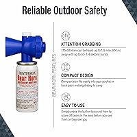 Vista 3 de SABRE Frontiersman 9.2 fl oz. Spray de oso, máxima fuerza 2.0% capsaicinoides, potente alcance de 35 pies disuasorio de oso y cuerno de oso