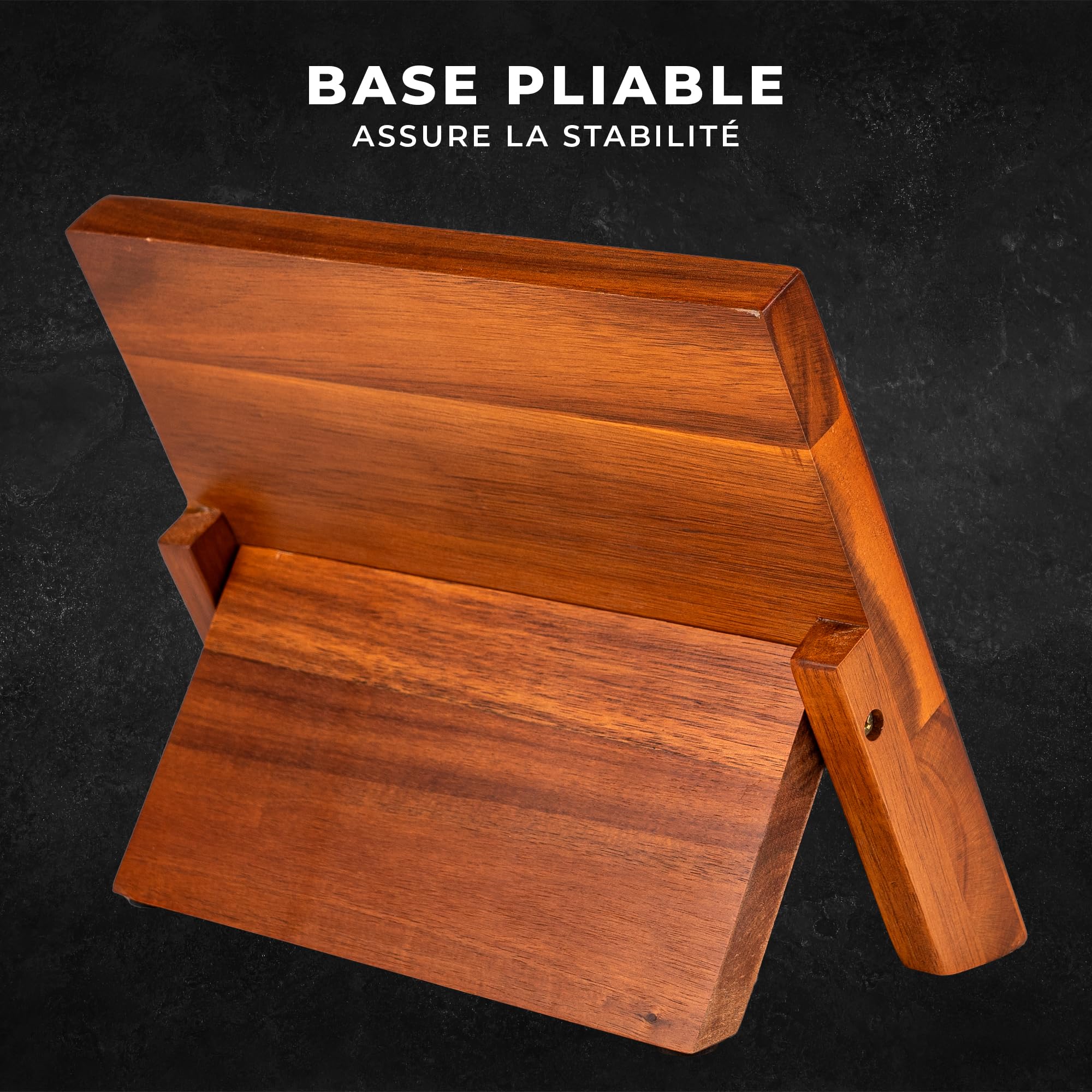 KARL HAUSMANN Bloc Couteaux Magnétique en Bois de Chêne - 24x22cm - Porte Couteau Magnetique pour Cuisine - Support Couteaux Aimanté Sans Couteau Universel