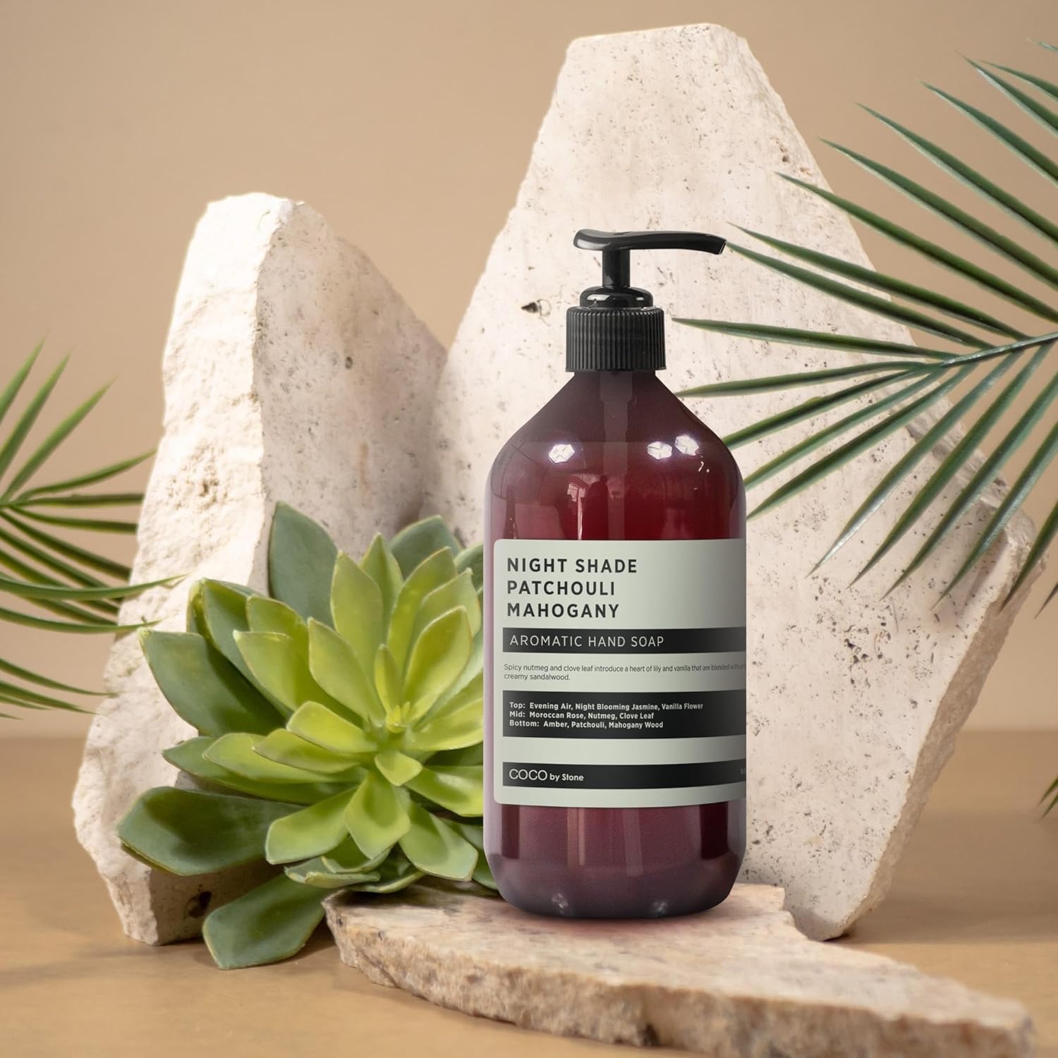 COCO by Stone 16oz Hand Soap (Night Shade | Patchouli | Mahogany Inspired by Hotel Costes) – Bold, Castile-Based Hand Soap with Deep, Lasting Fragrance