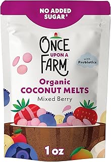 Once Upon a Farm Organic Coconut Melts, Mixed Berry, 1oz