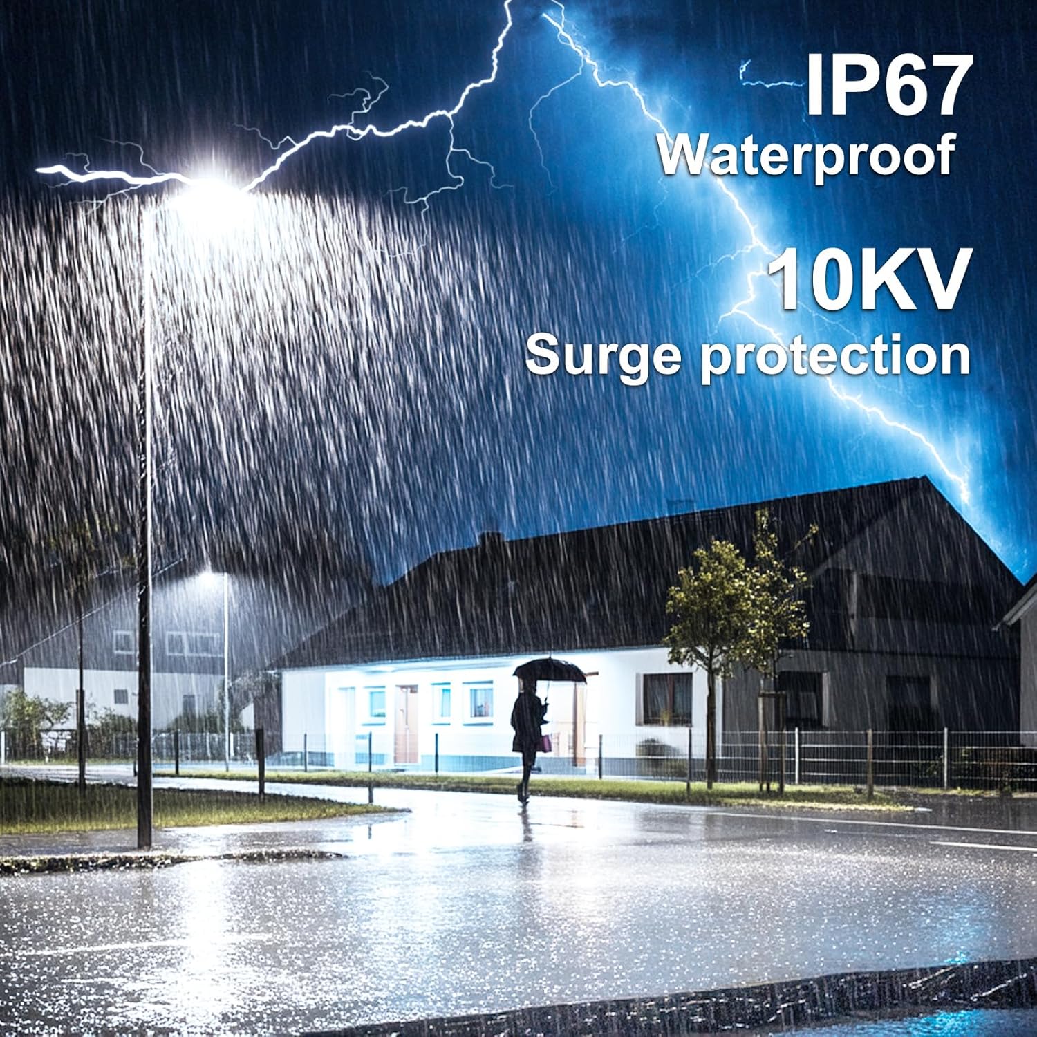 100W 14000LM LED Flood Lights Outdoor, 6500K Daylight White Arena Light, IP67 Waterproof Security Light, Super Bright LED Stadium Lights, Adjustable Angle Parking Lot Lighting for Garten