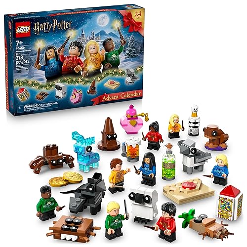 Lego Harry Potter Advent Calendar 2025 Kids Toy - Holiday Countdown for Boys & Girls, 7+ - 24 Buildable Surprises, Including Harry, Draco & Luna Minifigures - Kids Gift Idea for Christmas - 76456