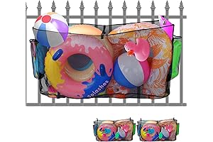 2 Pieces Oversized Pool Float Storage Bag for Noodles, Toys, Balls