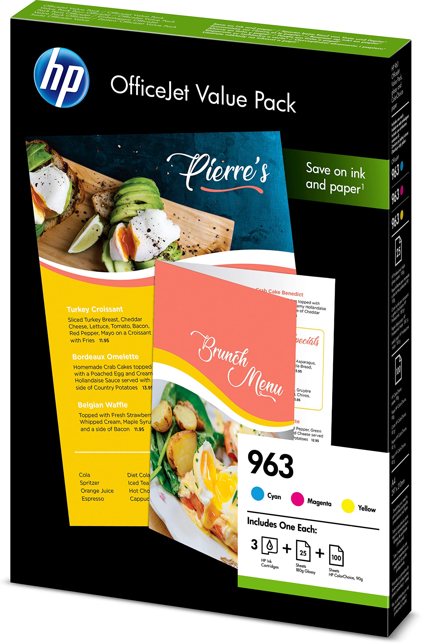 HP 6JR42AE 963 Officejet Value Pack, Cyan/Magenta/Yellow, Multipack