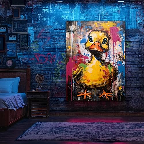 Miniatura 409 de ANRUOXI Graffiti - Lienzo decorativo para pared, diseño abstracto retro, pintura urbana moderna, póster de decoración de pared de zapatos para