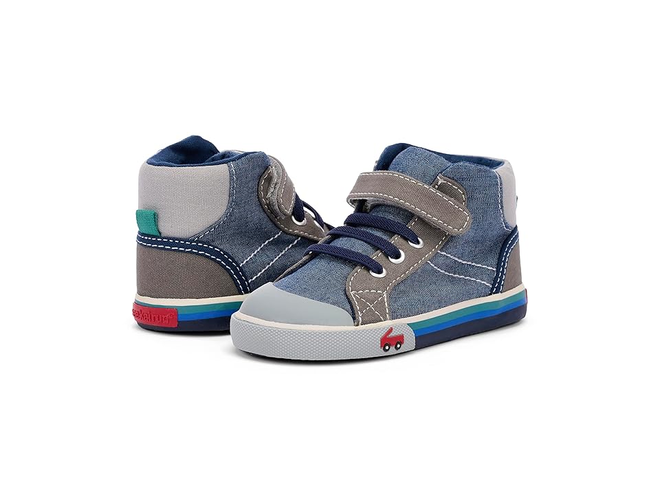 See Kai Run Kids Dane (Toddler/Little Kid) (Chambray/Gray) Boy's Shoes size 11.5