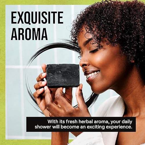 Miniatura 4 de Soap Factory - Barra de jabón negro carbón activado contra espinillas, jabón natural desintoxicante para hombres y mujeres, limpiador facial 100%