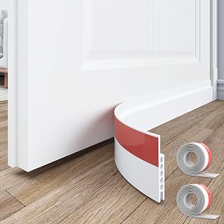 SYIPO 2 Pack Under Door Draft Stopper, 39" Premium Door Sweep Seal Strip Door Weather Stripping, Save Energy & Easy Instal Sound Proof Bottom Seal - Ideal for Keeping Out Cold/Hot Air & Noise