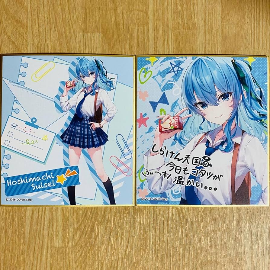 ecpo ホロライブ　色紙　チェキ　星街すいせい ホロライブ EXPO 2024 後夜祭 星街すいせい チェキ風カード 色紙