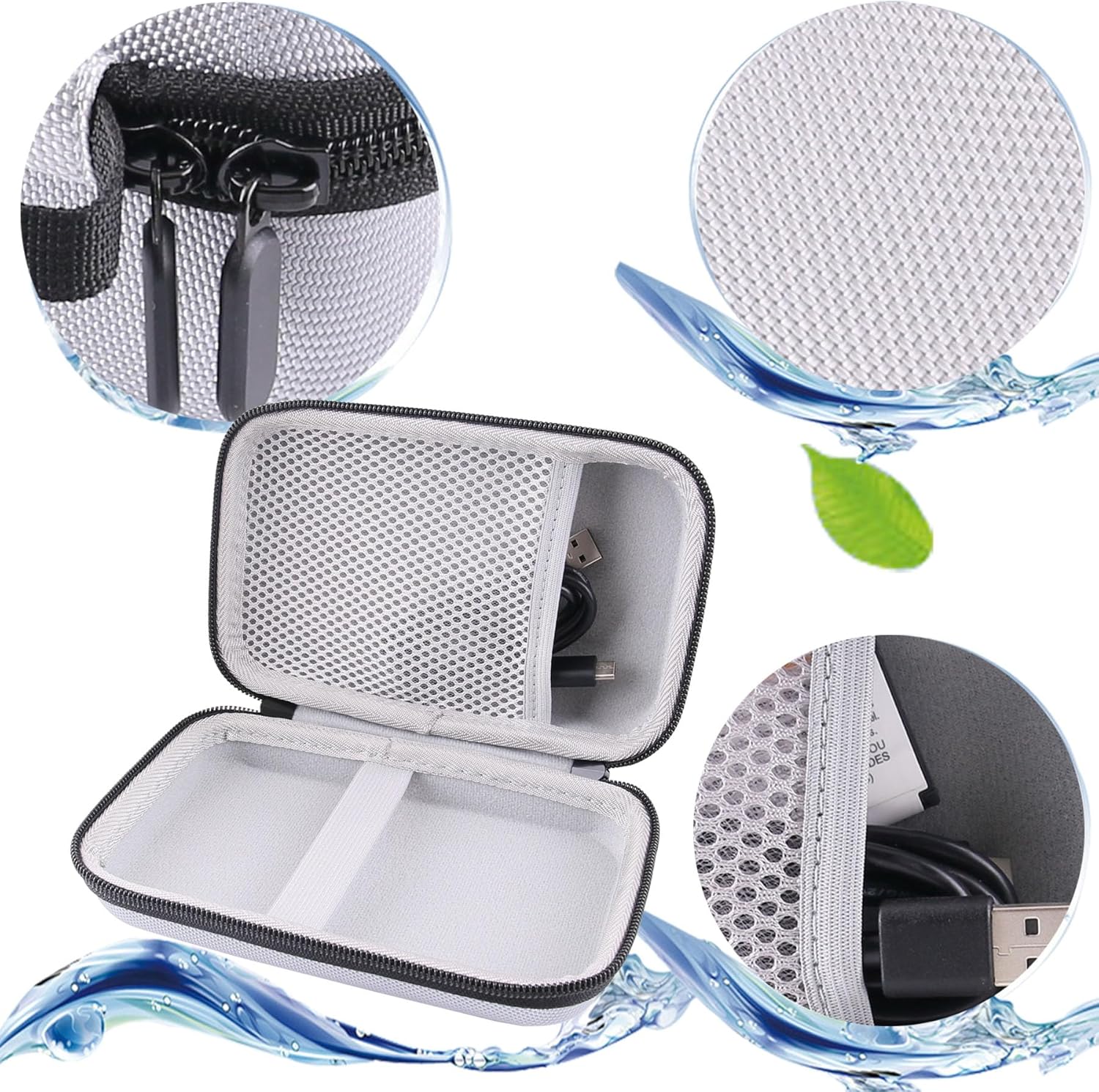 WERJIA Hard Carrying Case Compatible with RG40XX V Handheld Game Console RG 40XXV,Analogue Pocket Handheld Game Console (Case Only) (Grey) - Image 3