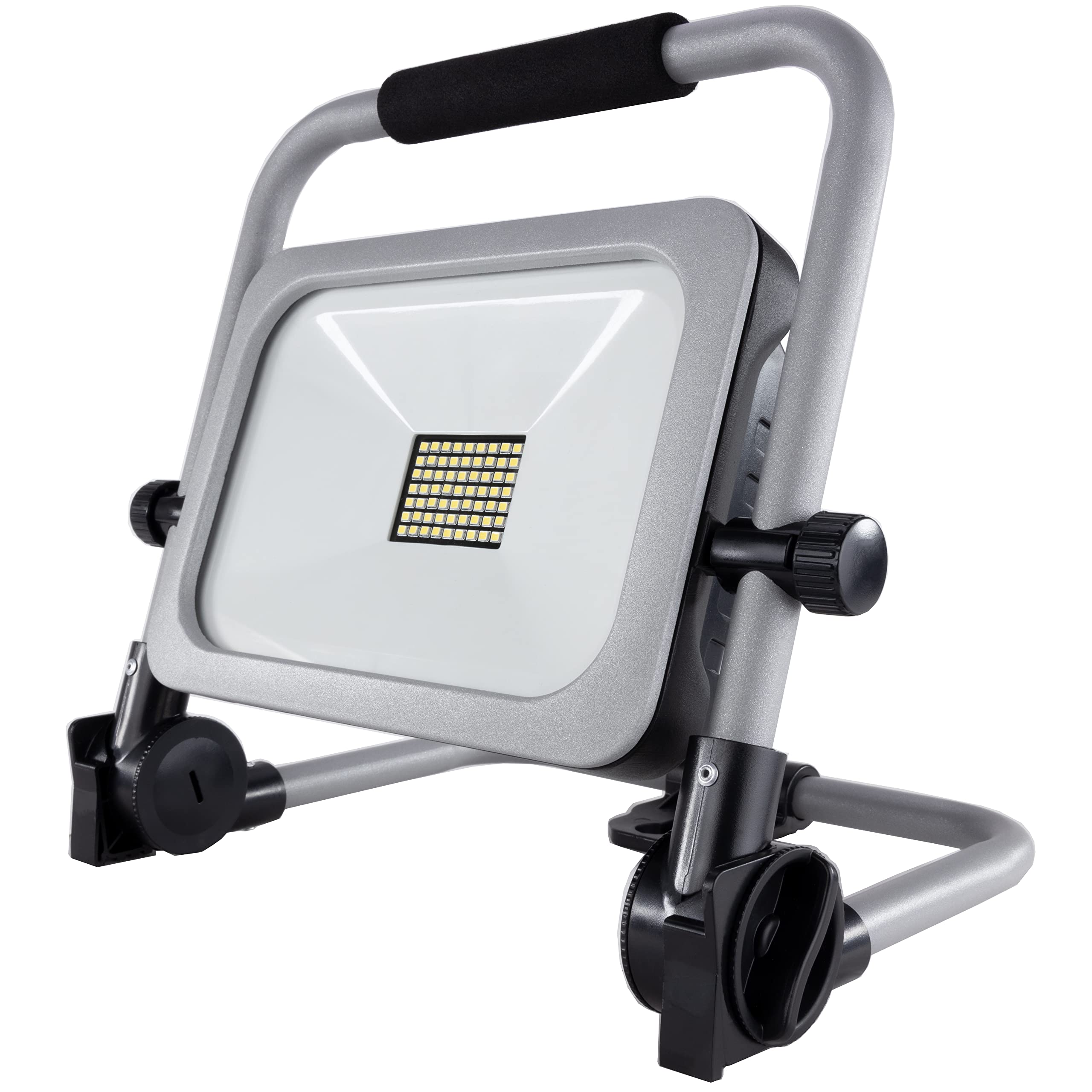 REV 2620013010 BRIGHT, lampa robocza LED z akumulatorem, 30 W, 3000 lm, IP54, srebrno-czarna