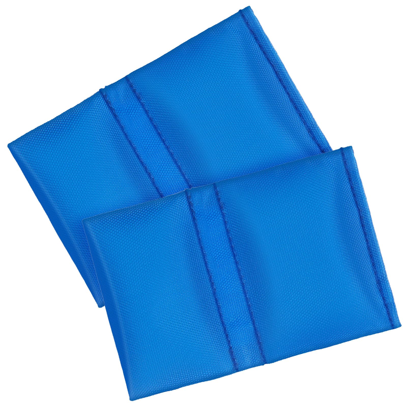 Wesnoy 2 Pieces Football Throw Down Double Sided Bean Bag Football Referee Bean Bag Football Referee Gear Nylon Narrow Skinny Nylon Bean Bag for Football Games Party Accessories (Blue)