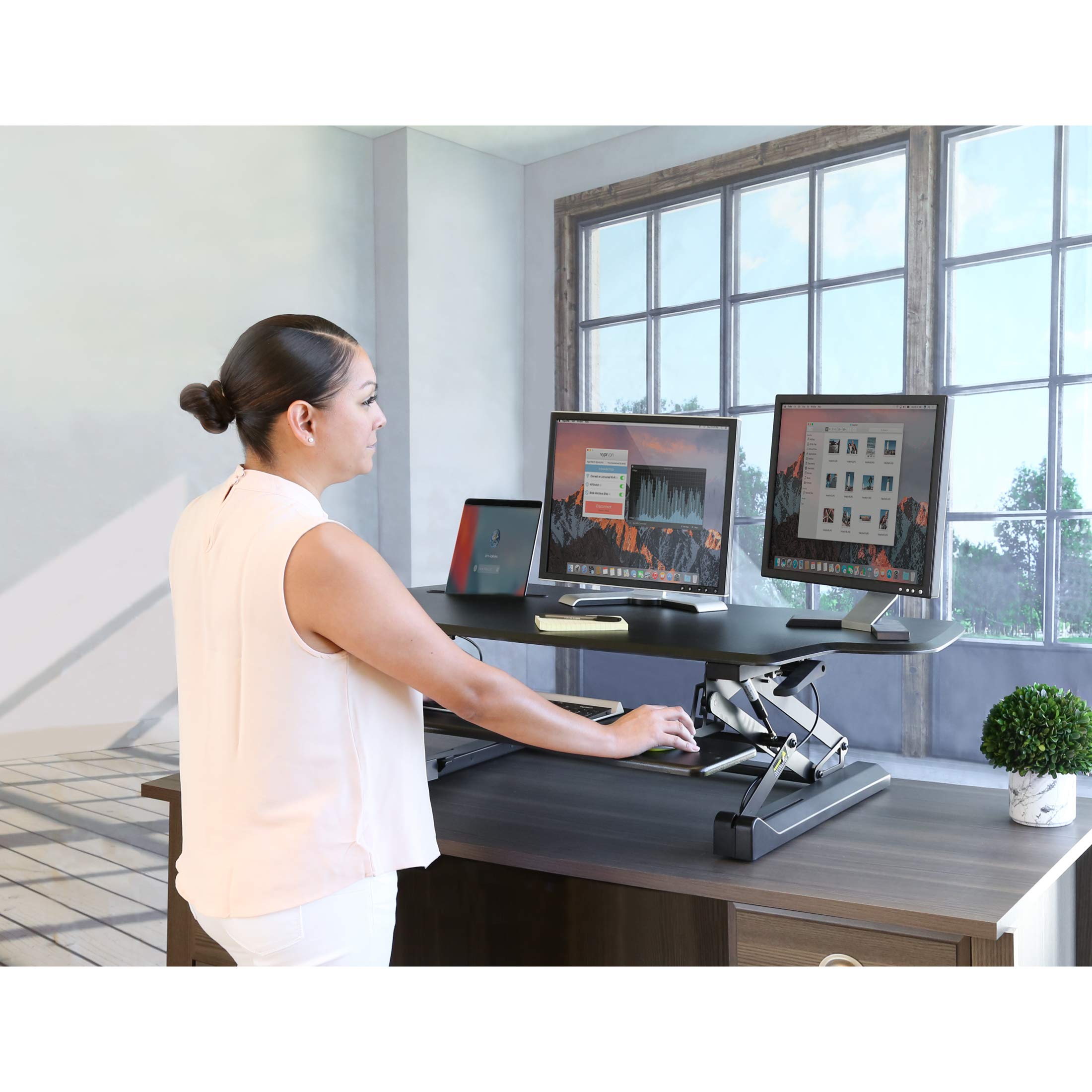 Seville Classics OFF65878 AIRLIFT 47" ExtraWide GasSpring Height