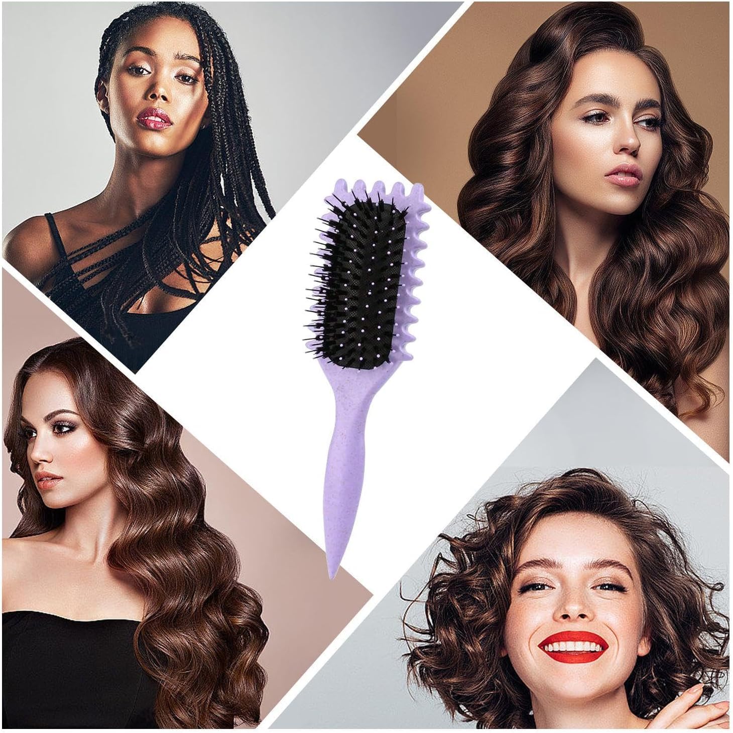 Pack Of 1 Curl Defining Brush, Curl Defining Thick Hair Brush - Image 4