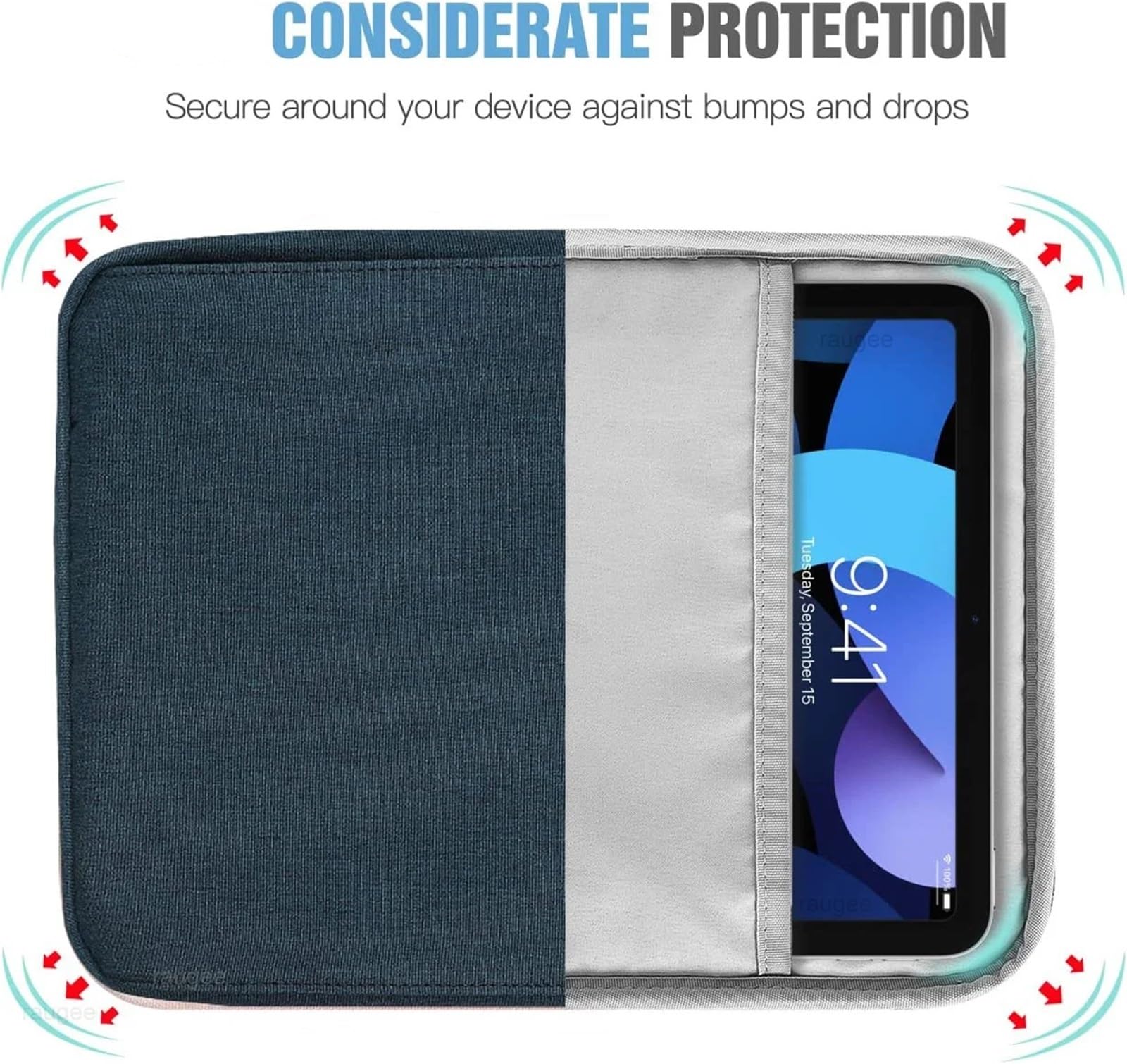 Funda De Tableta Funda for Tableta for Tableta de 10,9 y 10,2 Pulgadas, Funda Protectora a Prueba de Golpes para Tablet(Blue,For 9-11 Inch)