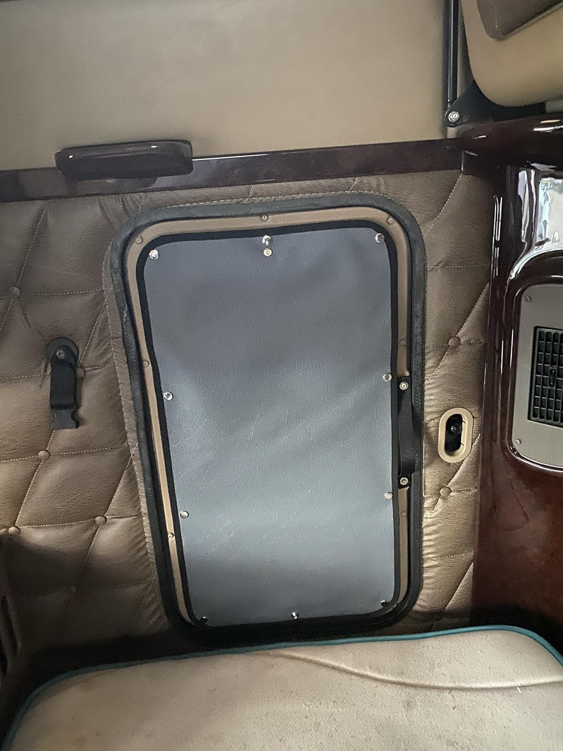 Semi-Truck Curtains Fits for Freightliner Coronado Freightliner Columbia Freightliner Century Sleeper Door Curtain. (Brown)