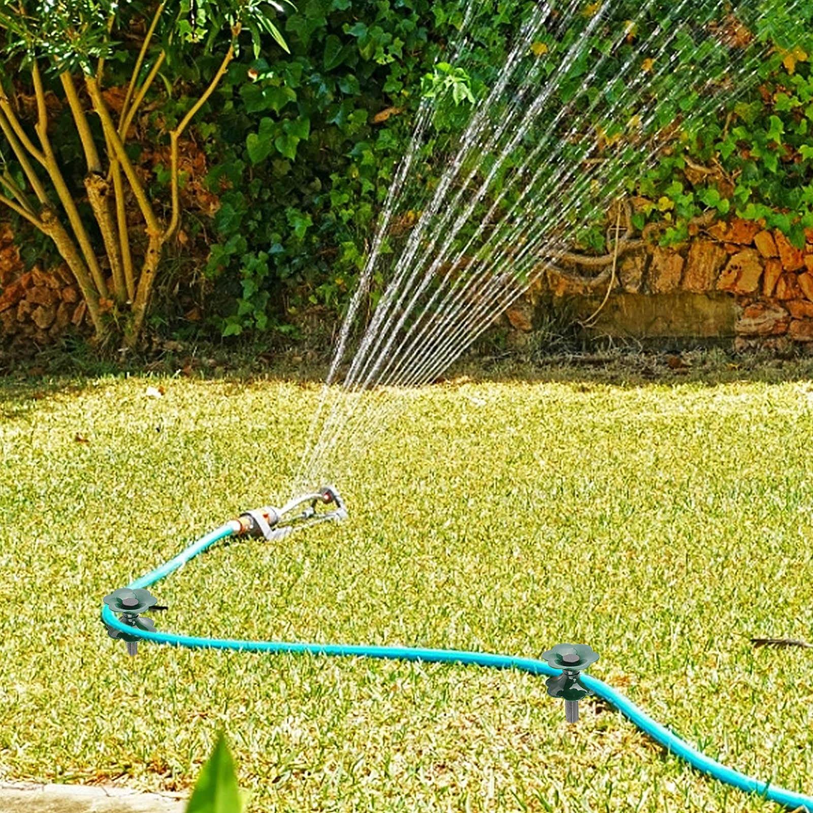 Tandefio Gartenschlauchführungen Aus Eisen – 3 Stück, 32 X 7,6 Cm, Schwarz – Dekorative Schlauchstützen Für Garten, Rasen & Hof
