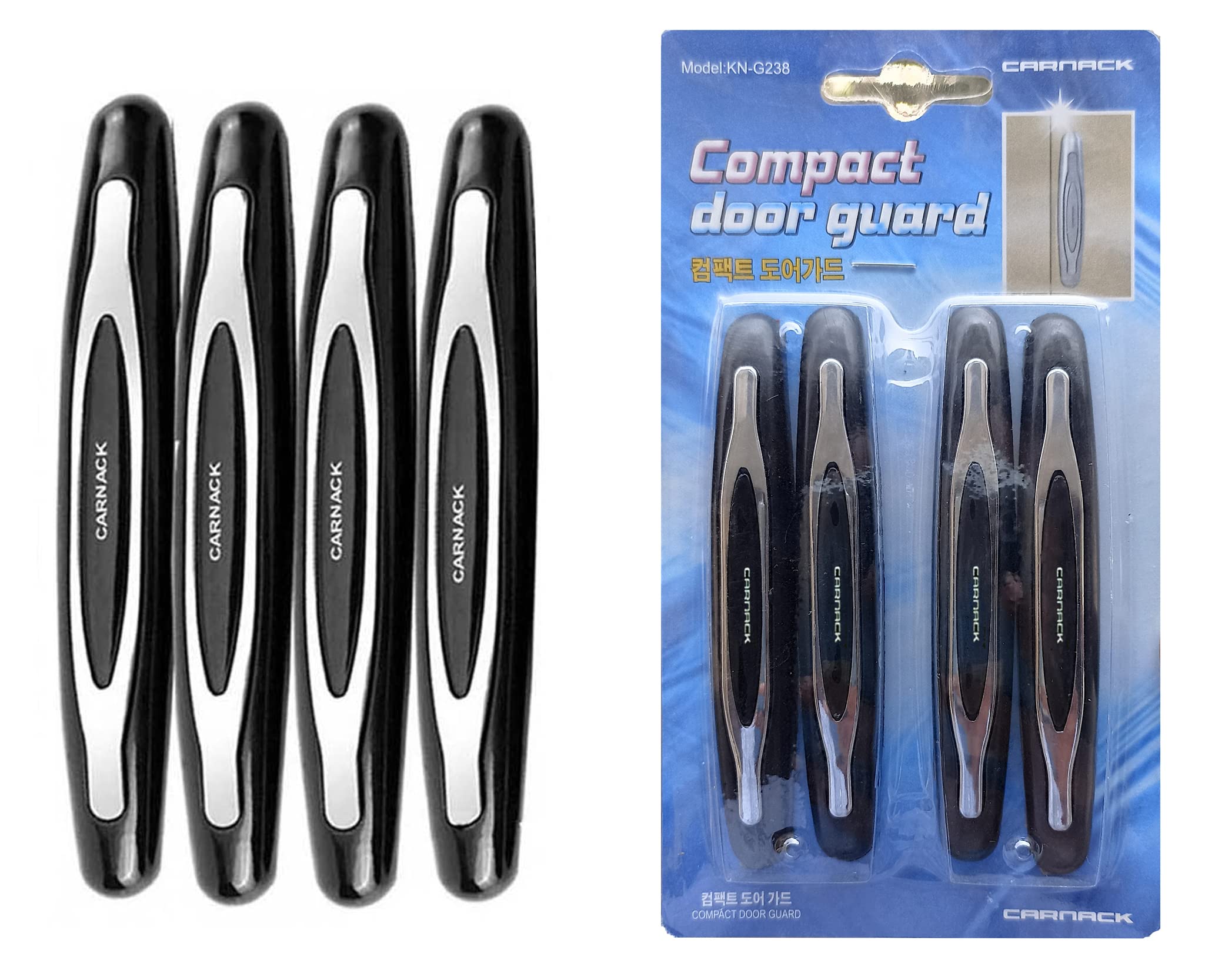 Kunj AutotechCar Door Guard Edge Protector Black Universal for All Cars Set of 4 Pieces