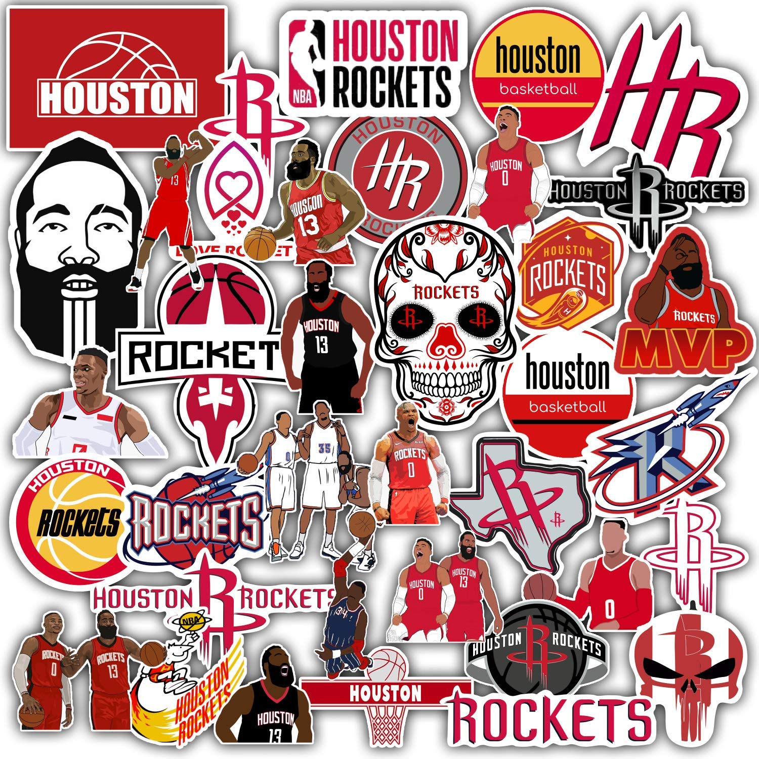 Buy Stickers Pack Houston Vinyl Rockets Aesthetic Stickers Pack of 38