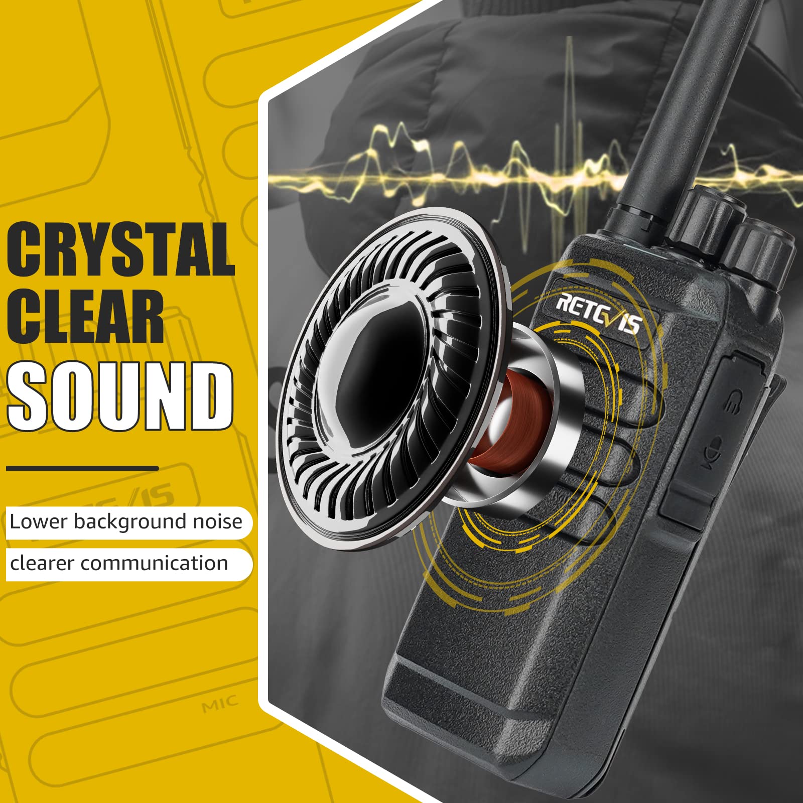 Retevis RT40 Walkie Talkie, PMR446 Radio Portatile Bidirezionale Licenza-libera, Radioamatore Analogico Digitale DMR a 48 Canali, Walkie Talkie Portatile Professionale da 2000 mAh per Sicurezza