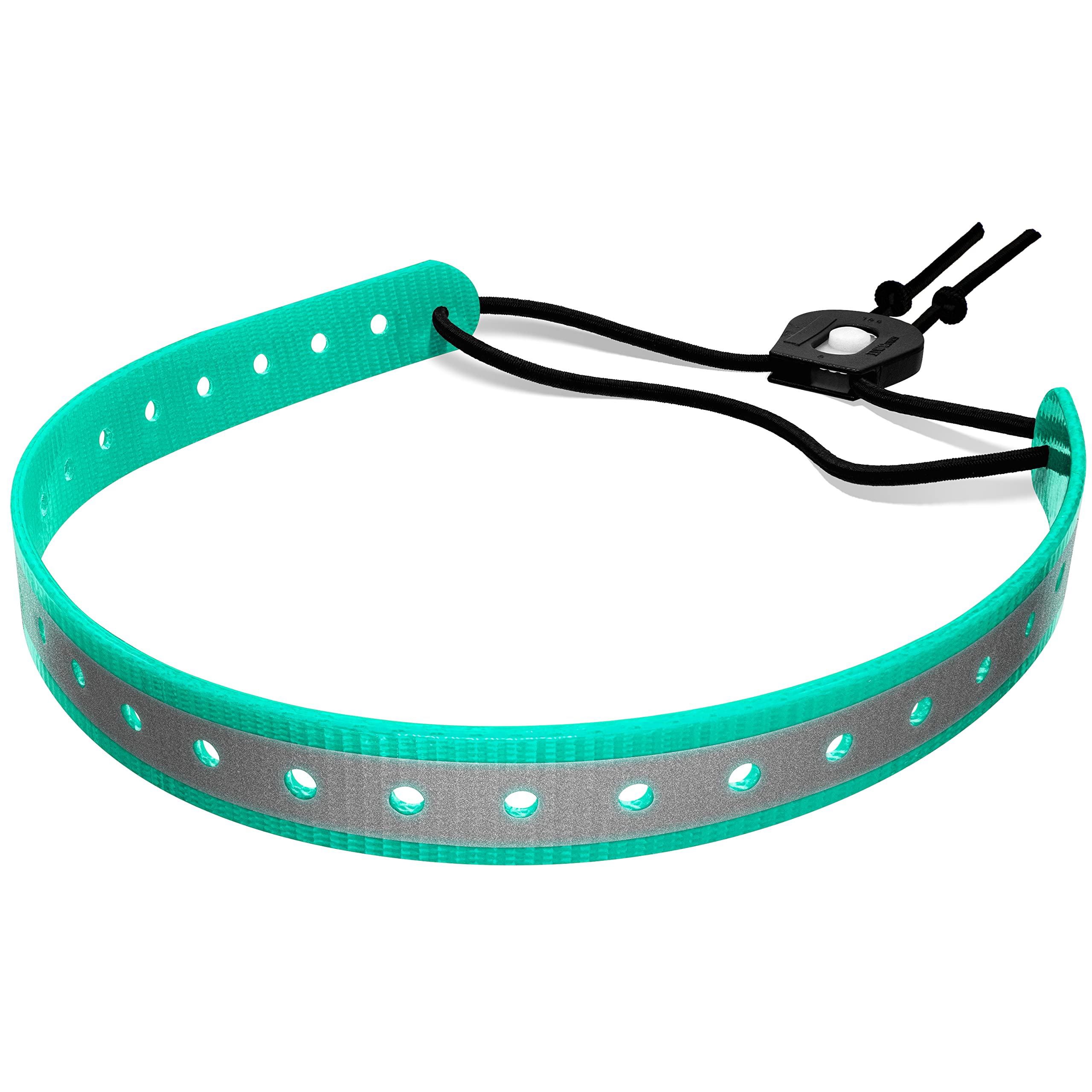Replacement 3/4" Reflective Biothane Bungee Dog Collar Strap Green - Compatible with E-Collar and Dogtra Remote Training Collars, Adjustable for All