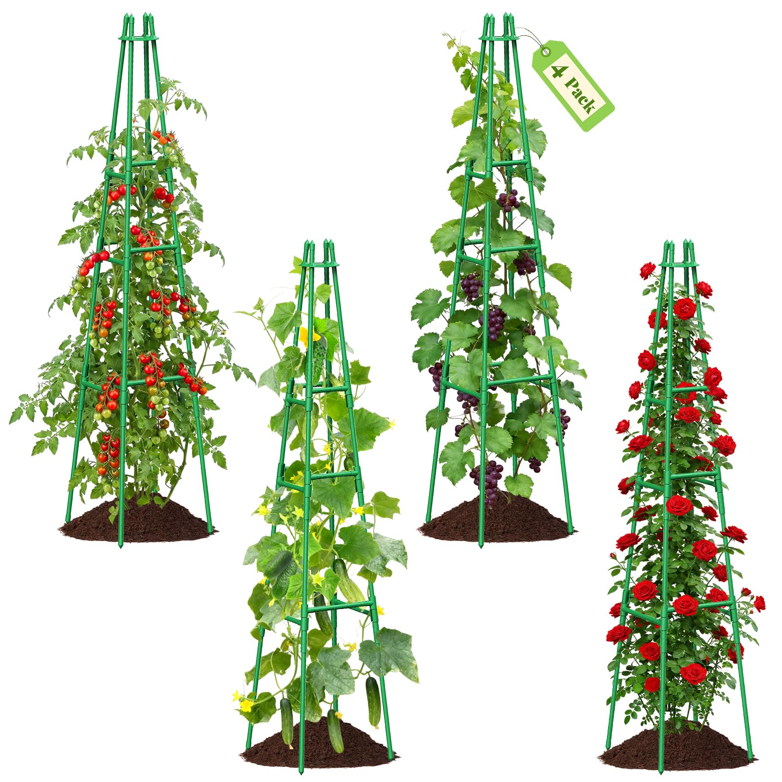 Obélisques de Jardin (Lot de 4)