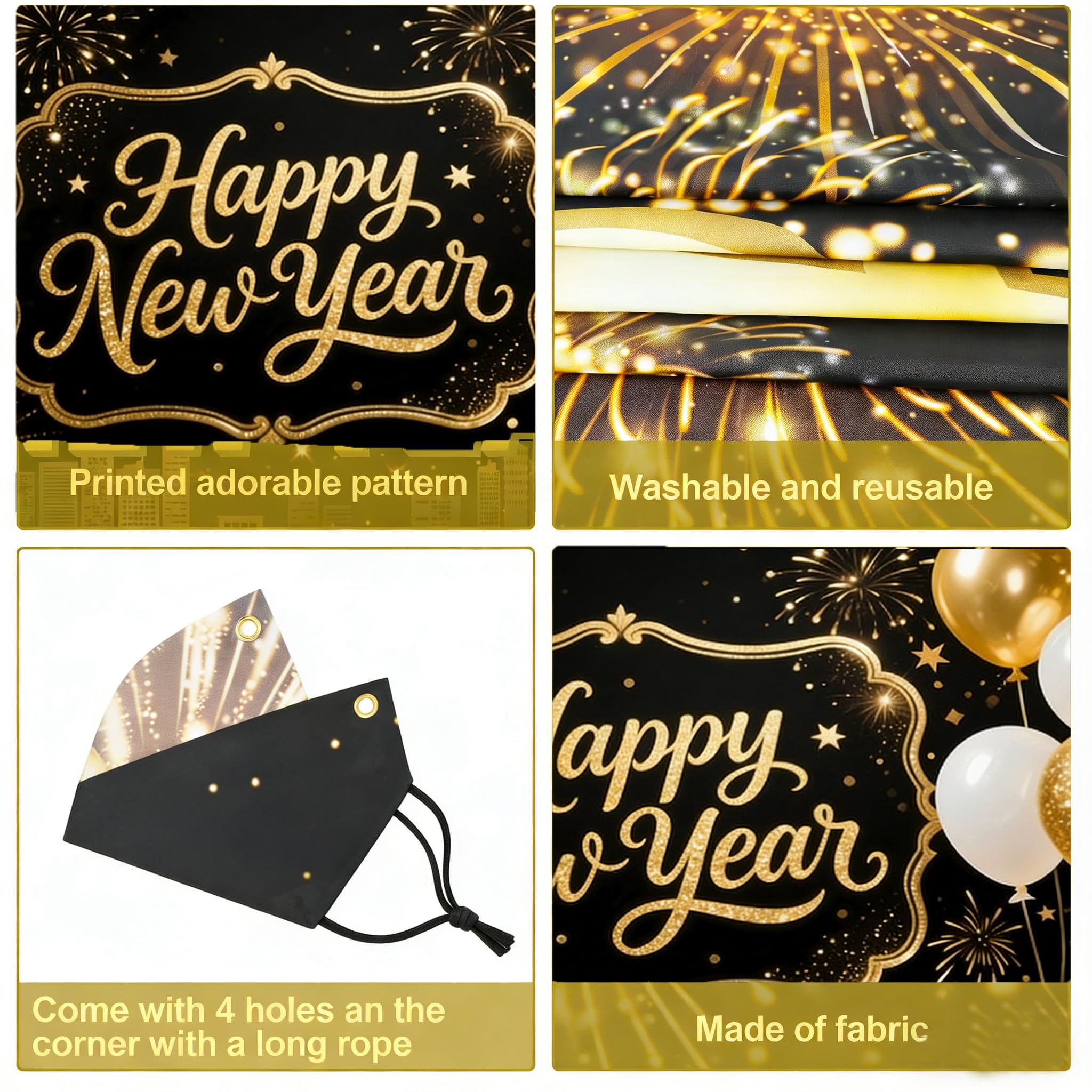 New Years Eve Decorations 2026 Banner - Image 3