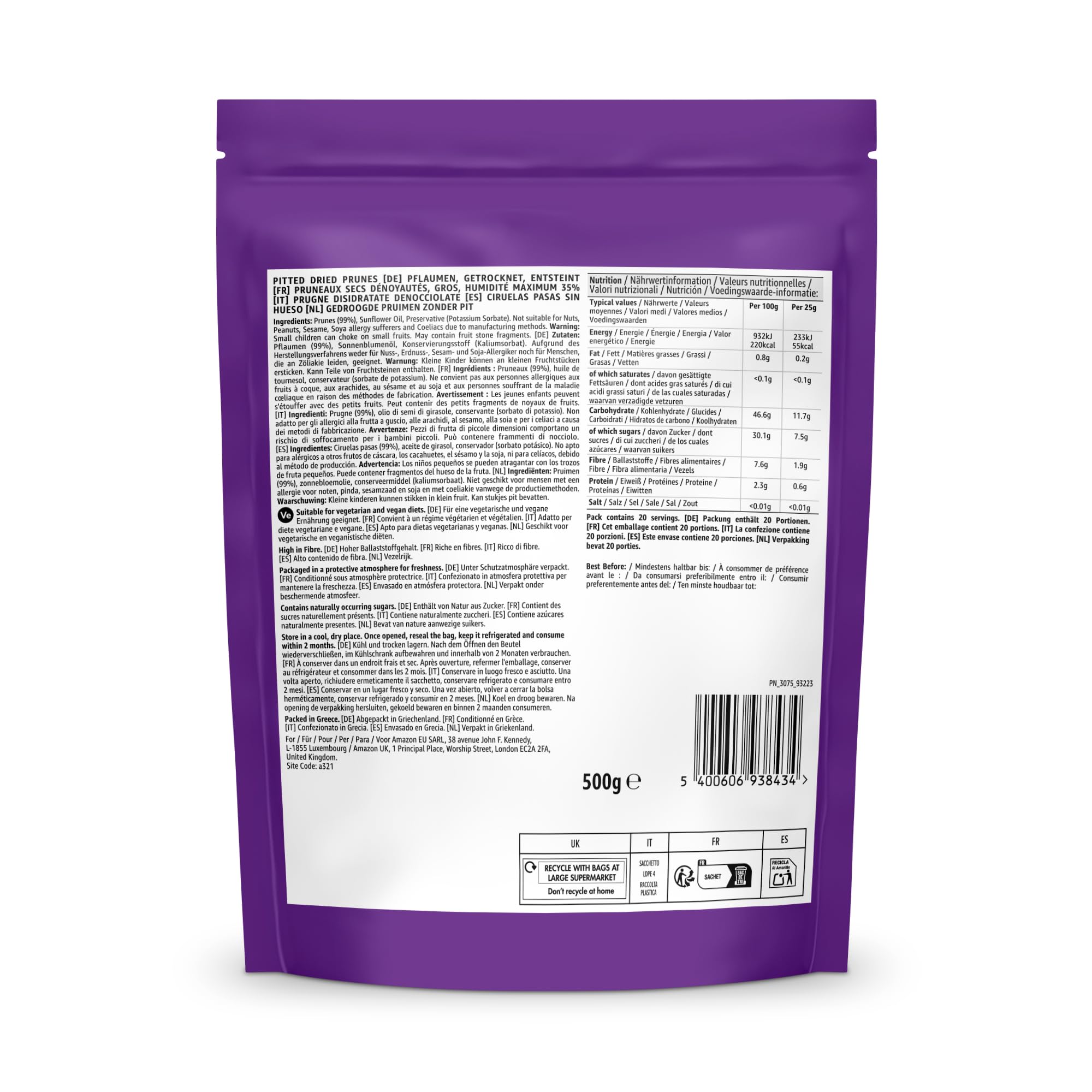by Amazon Ciruelas Pasas - 500g