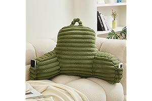 WERDIM Green Reading Pillow for Comfortable Bed Rest