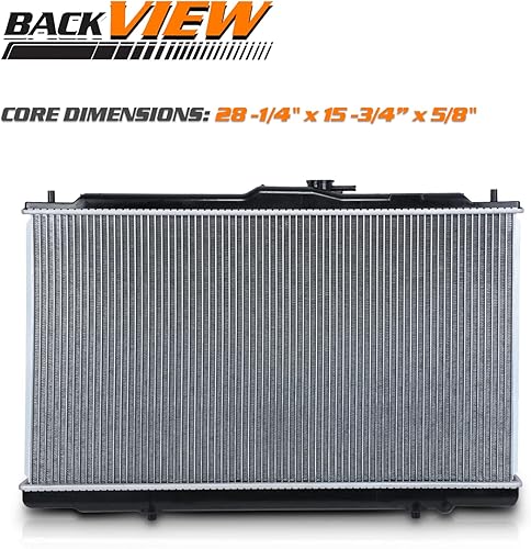 Miniatura 3 de M-AUTO Reemplazo de radiador de aluminio estilo fábrica para 1999 2000 2001 Acura Honda TL Accord V6 transmisión automática 1-1/4 pulgadas entrada,