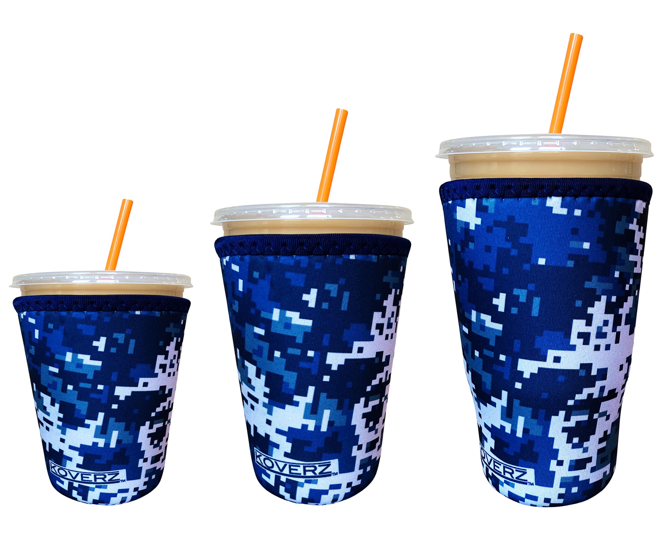 3-Pack Iced Coffee Sleeve SET OF 3 - Marine Digicam