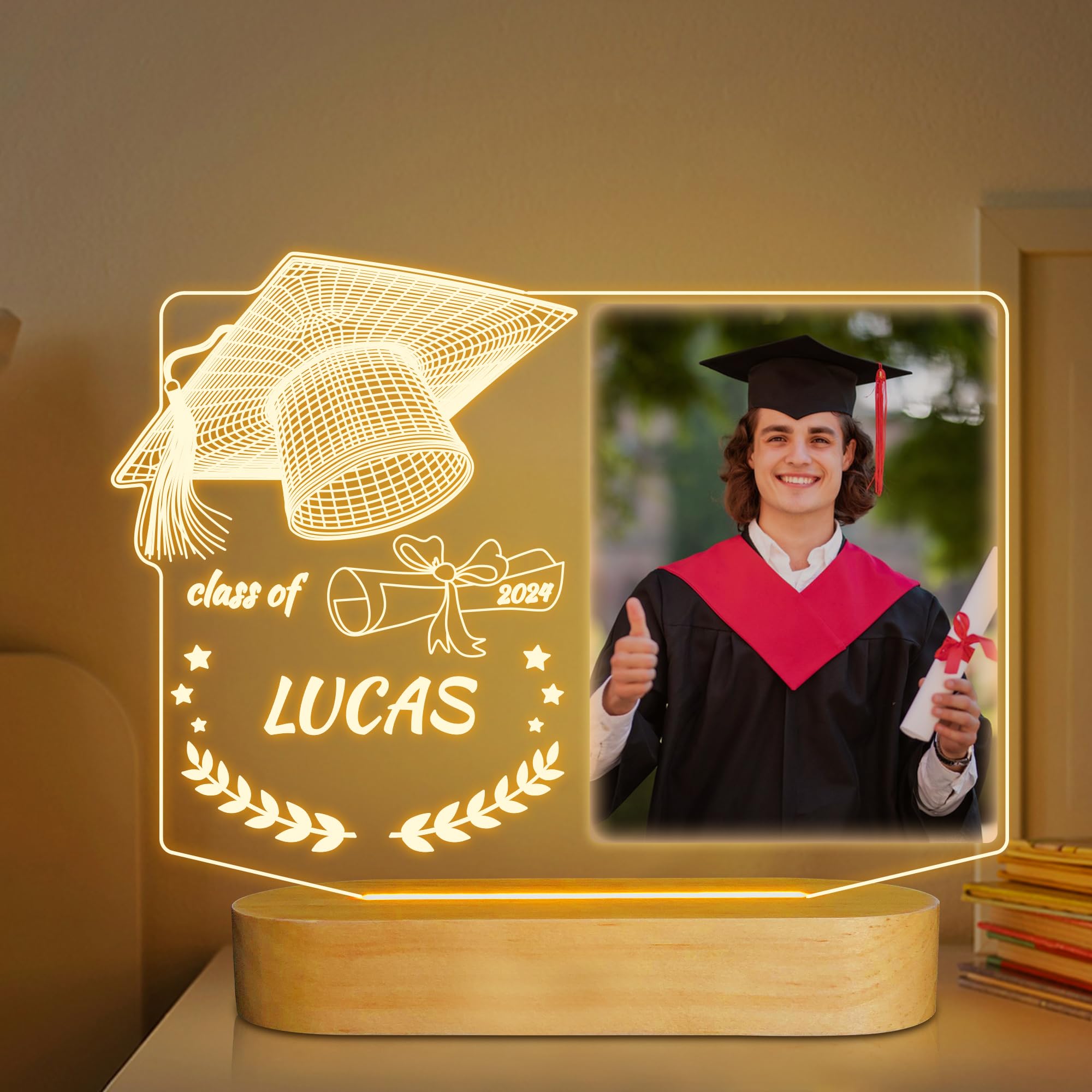 Attivolife Personalized Graduated Gift Frame, Custom Picture 4