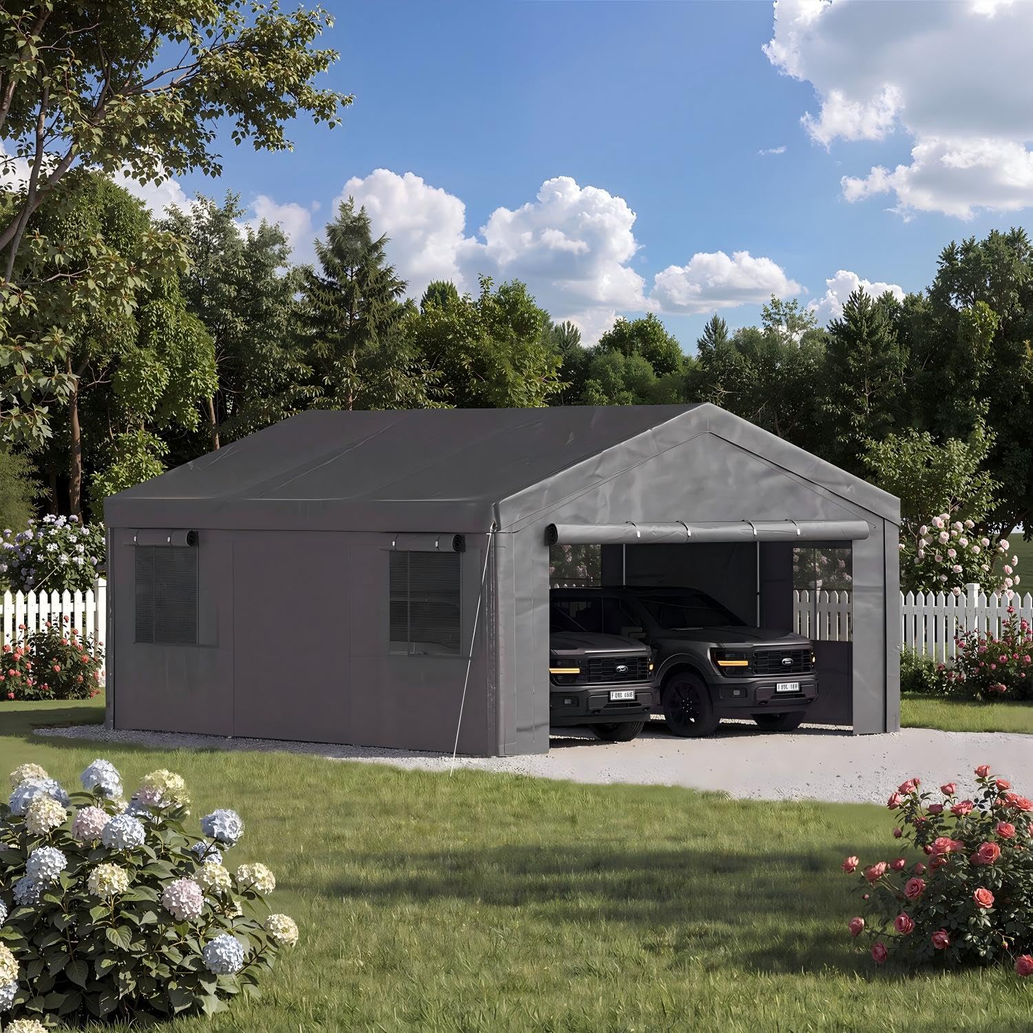 Aoxun Carport 20x20 ft