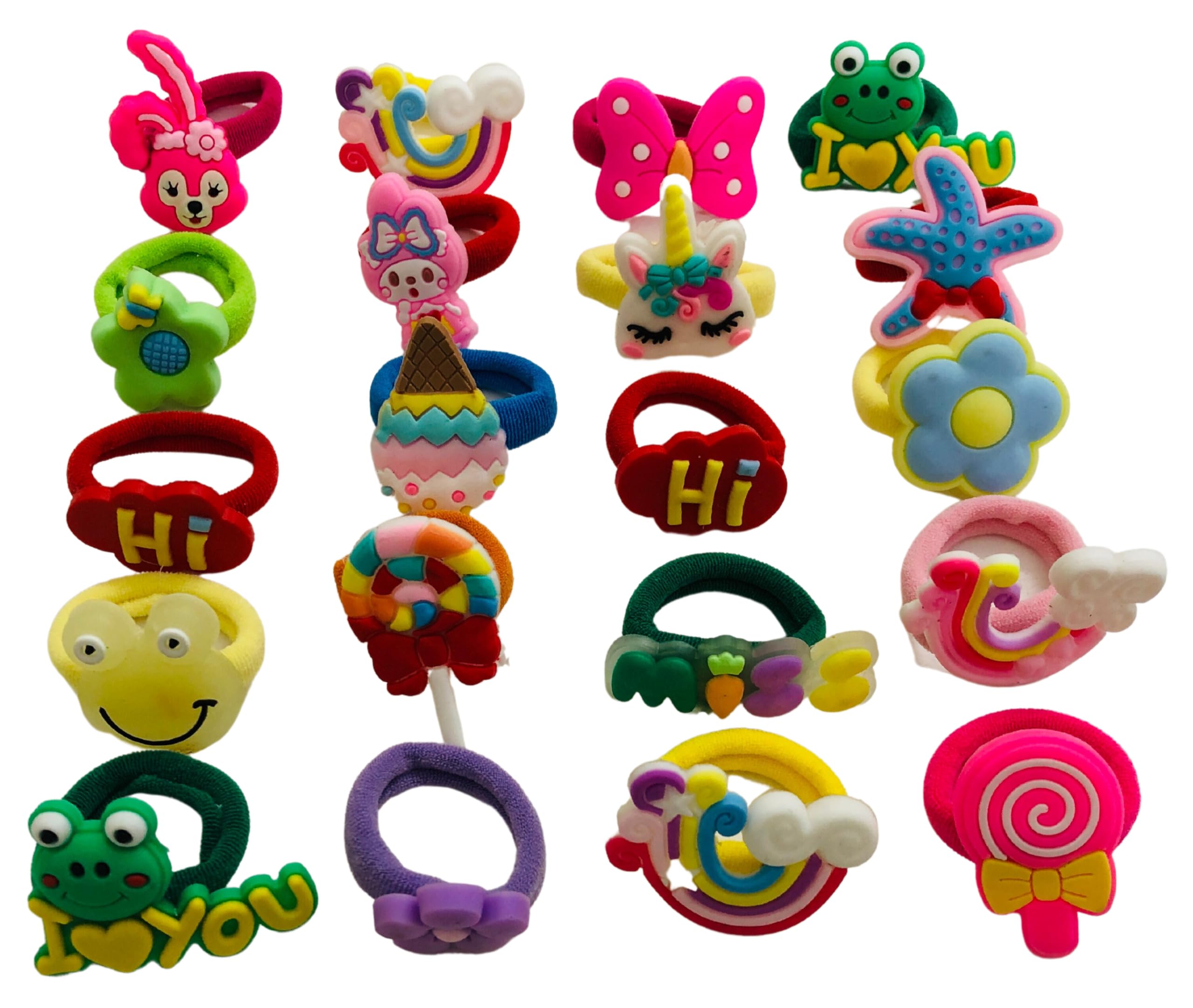 Samyak 24 Pcs Combo of Hair Ties Elastic Ponytail Holders For Kids Girls Silicone Cartoon Character Cute Baby Girls Rubber Bands Hair Accessory Set (Random Designs) (B0CFVTK2N9) Amazon Price History, Amazon Price Tracker