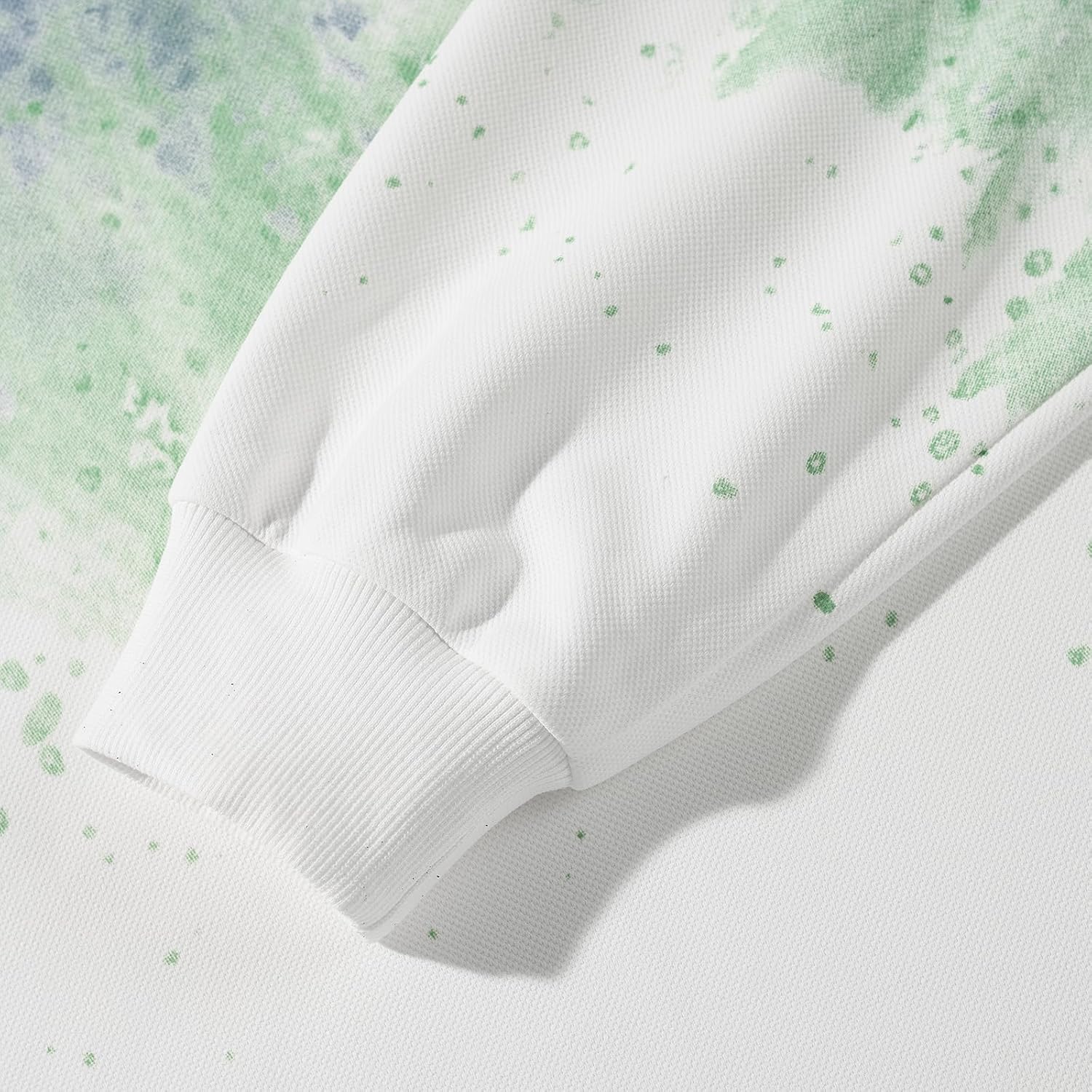 GURUNVANI Men Loose Tie Dye Sweatshirt Unisex Gradient Crewneck Long Sleeve Top - Image 7