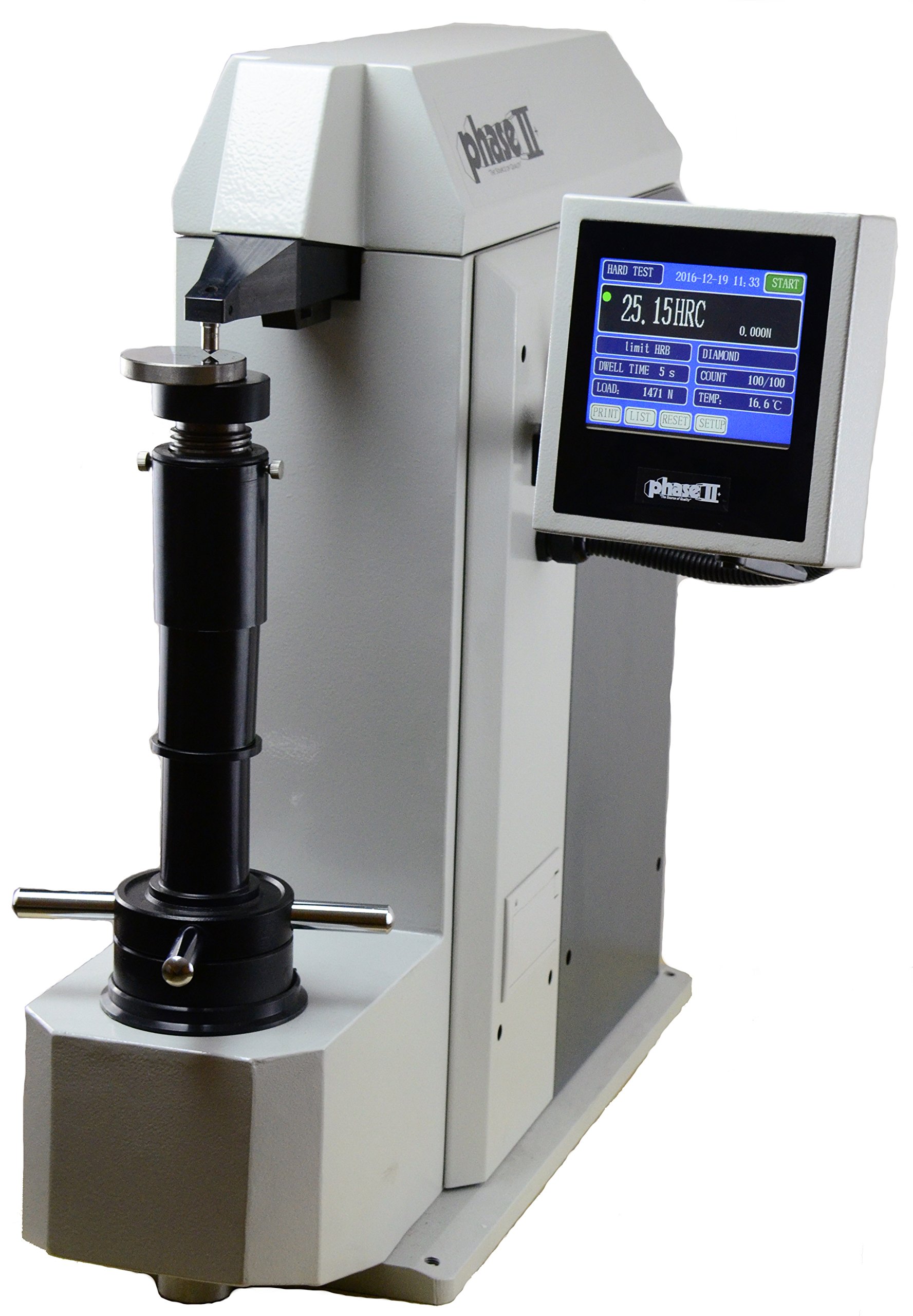 Phase Ii Plus Load Cell Closed Loop Touch Screen with 1 Touch Testing, Digital Rockwell/Superficial Rockwell Hardness Testers, 900-387